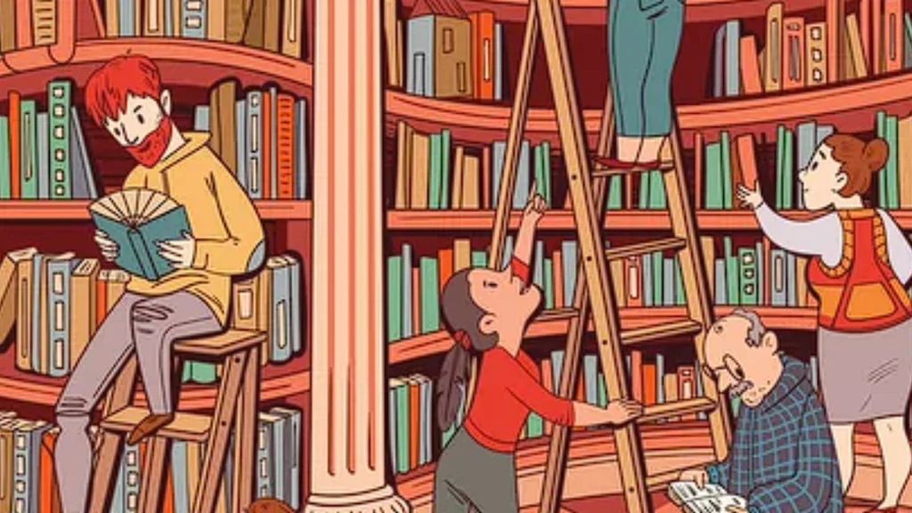 Nu skal dine øjne på prøve: Du har 30 sekunder til at spotte uglen, der gemmer sig på biblioteket