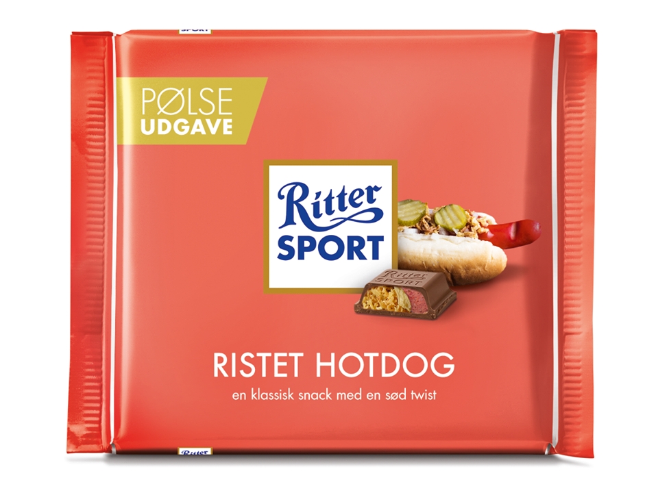 Ritter Sport ‘lancerer’ ny, smagfuld variant med ristet hotdog