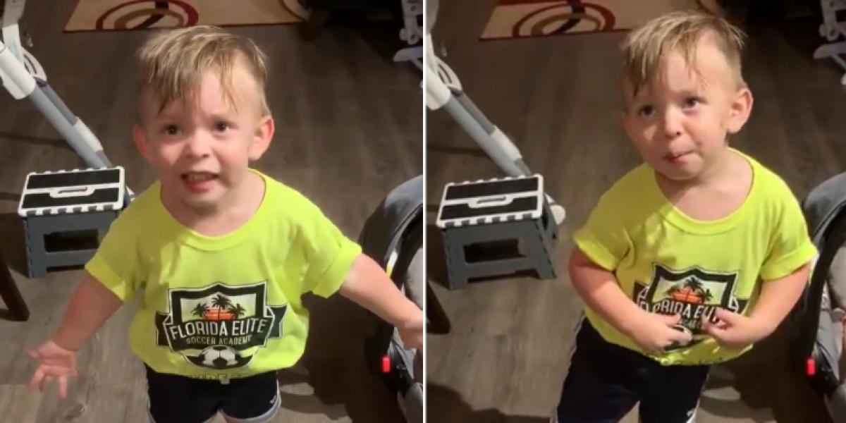 Mor glemmer at kysse 2-årig søn farvel: Nu er hans reaktion gået viralt