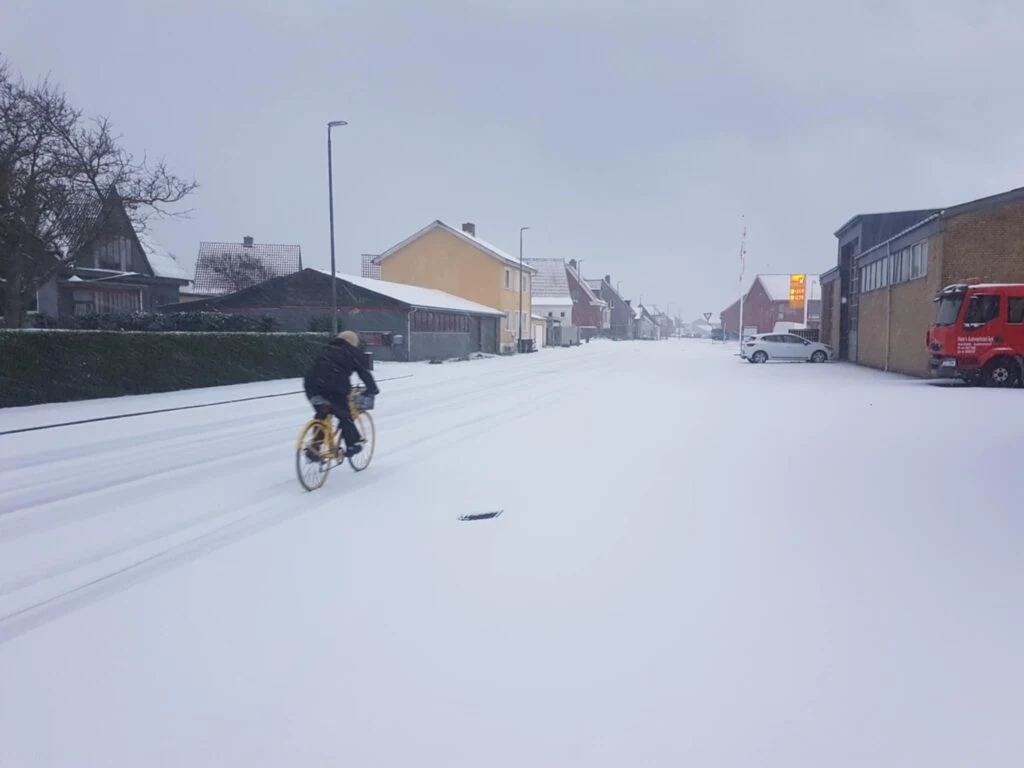 Nu er sneen faldet i store mængder: Danmark klædt i hvidt