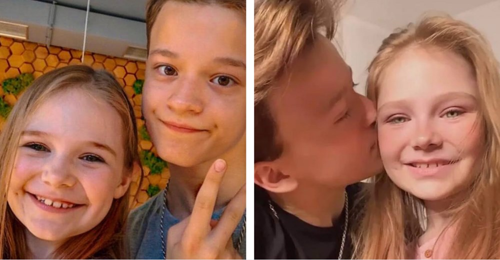 8-årig model gift med teenagekæreste