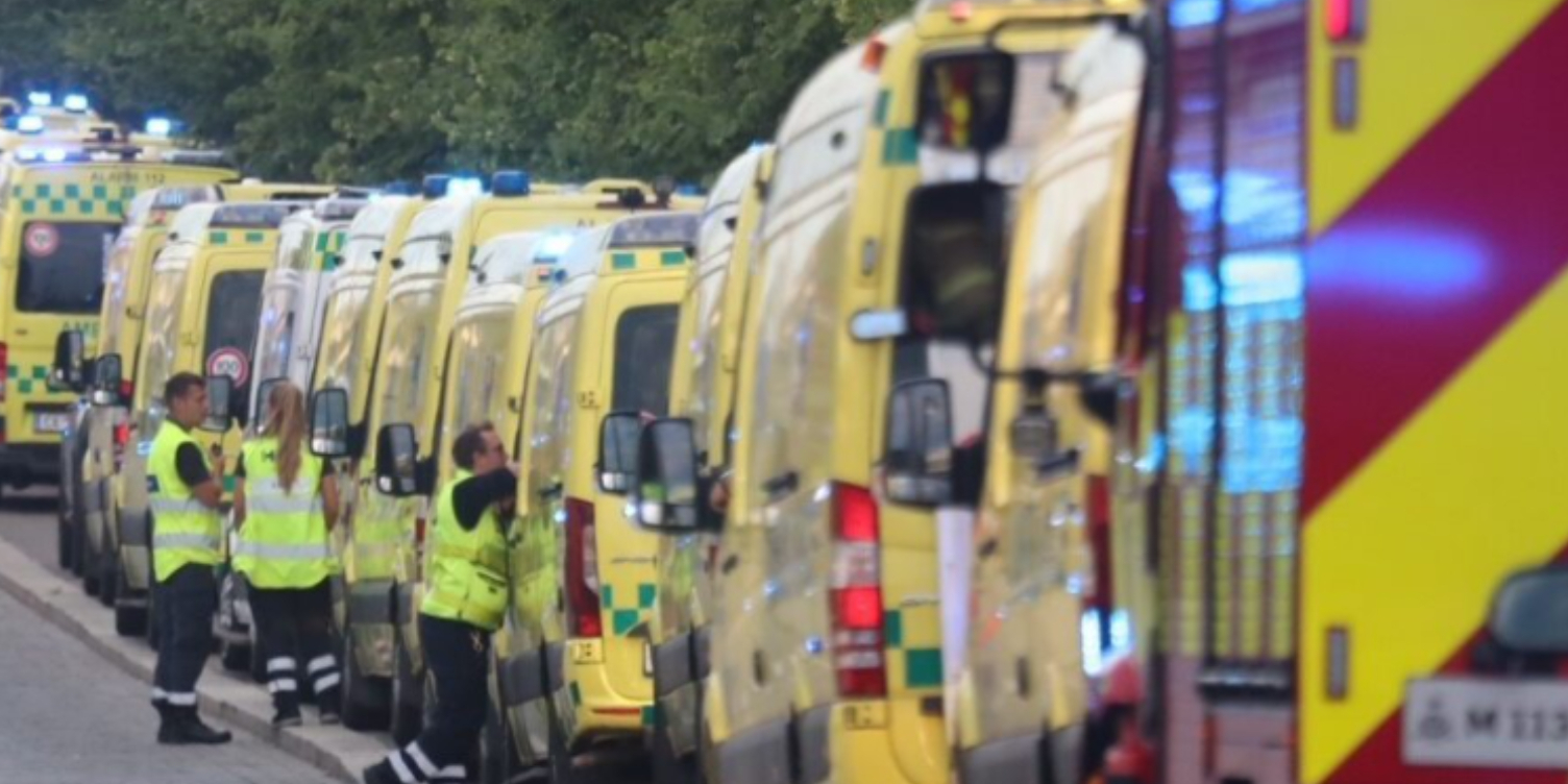 Voldsomt: Beredskabet fik meldinger om, at 200 var blevet skudt ved Fields