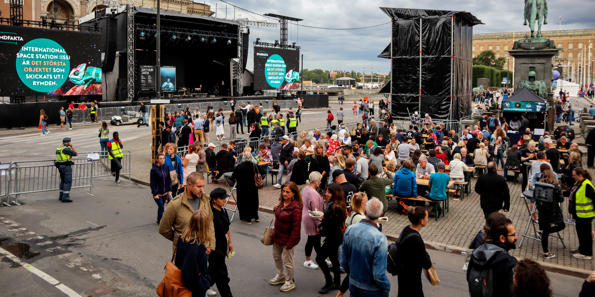 Sprængstof fundet ved festival i Stockholm: Flere personer netop anholdt