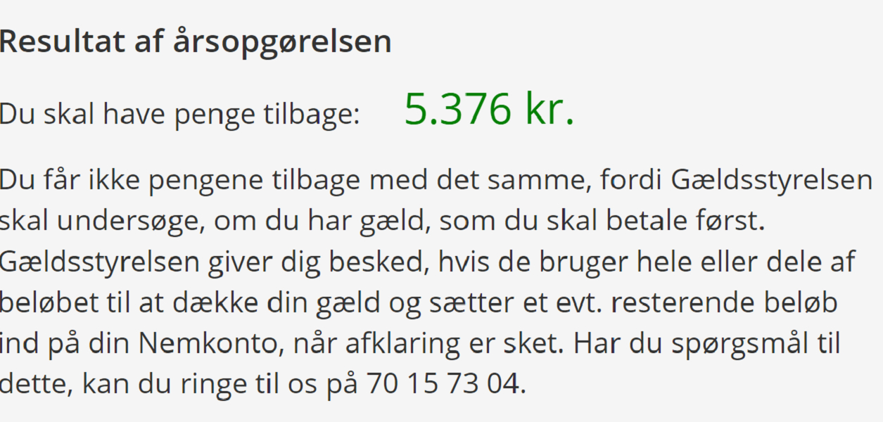 Se om du får penge tilbage i Skat