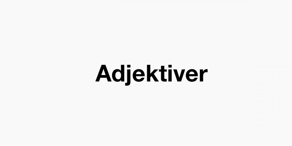 Adjektiver