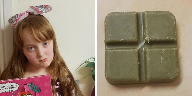 9-årig Alissa spiste julekalender-indhold i flere dage: Så fik hun klam overraskelse