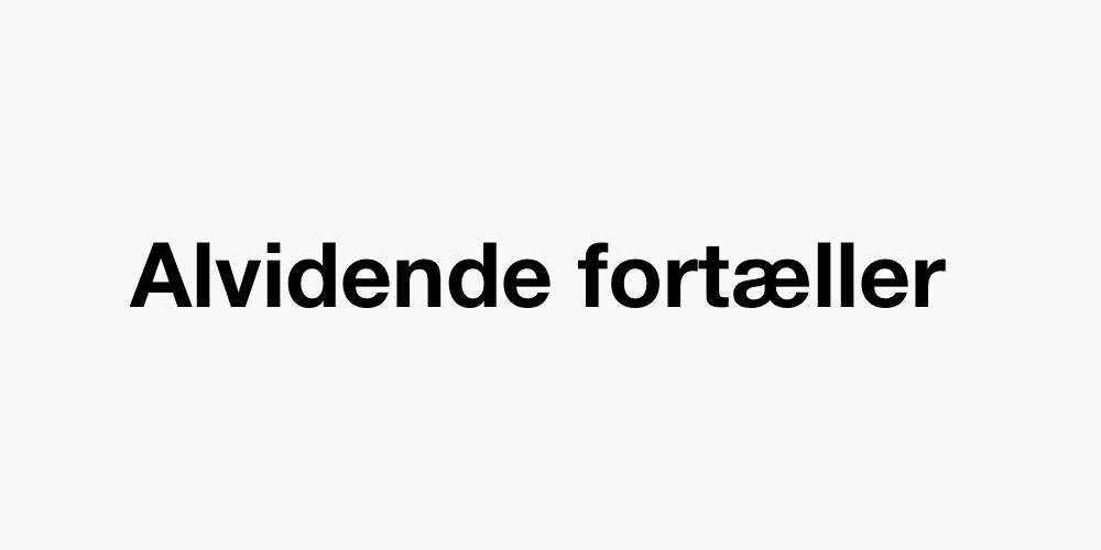 Alvidende fortæller