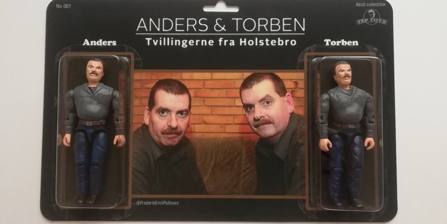Nu er de her: Tvillingerne Anders & Torben som actionfigurer