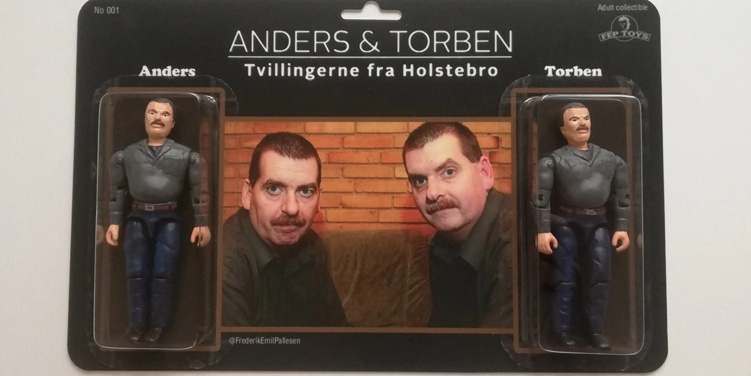 Nu er de her: Tvillingerne Anders & Torben som actionfigurer