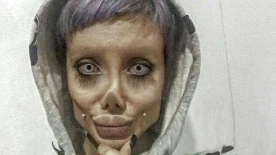 Nu er Angelina Jolies zombie-lookalike blevet anholdt
