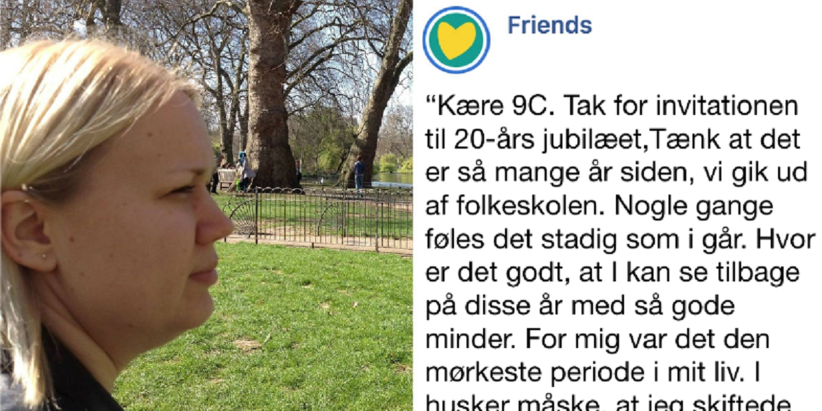 Mobbeoffer inviteret til gammel elevfest: Nu er hendes respons gået viralt