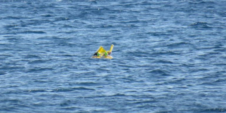 Baby fundet flydende 1 km ude på havet efter solhungrende forældre glemte alt om hende
