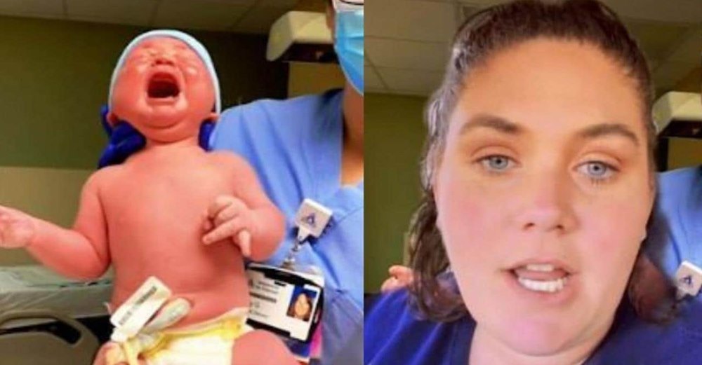 Føder 5,6 kilo baby på størrelse med en 3-årig