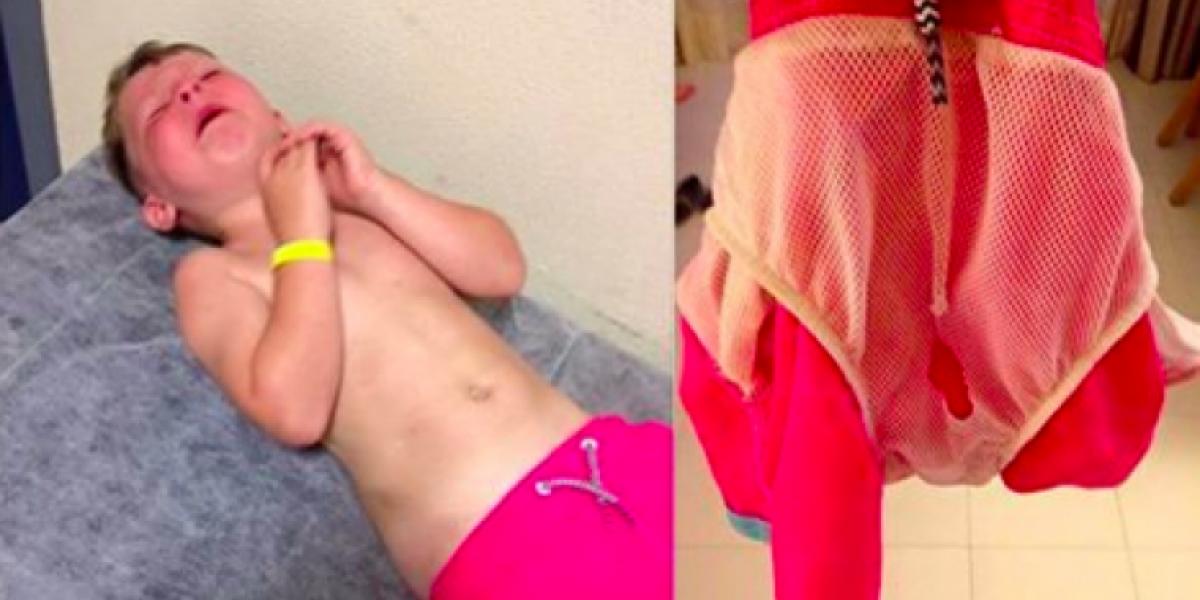 5-årige Jack skreg på stranden – da Laura tog hans badebukser af, blev hun forfærdet