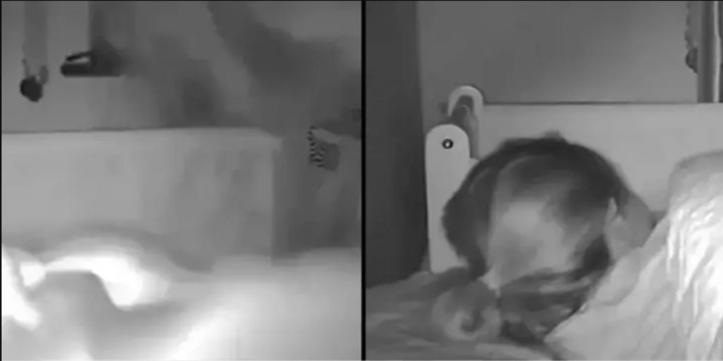Mor og baby ‘taknemmelige for at være i live’ efter Storm Ciaran blæser vinduerne ind i chokerende video