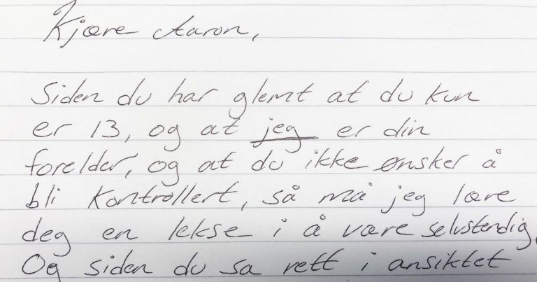 Mor træt af barns opførsel: Hendes chok-brev tager nu internettet med storm