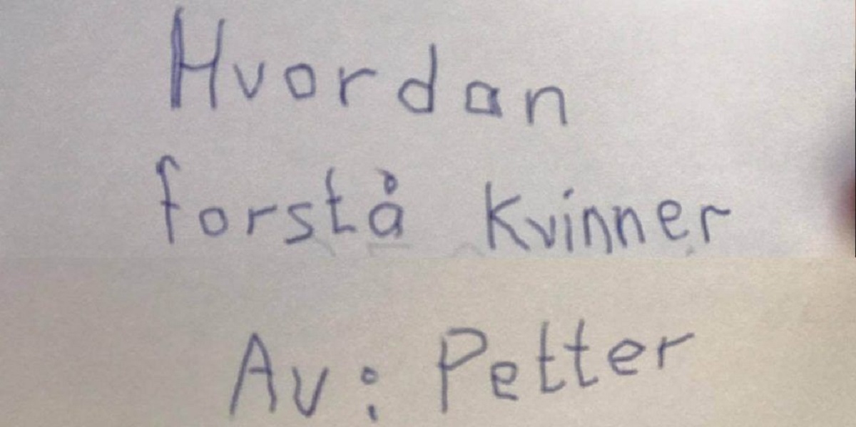 11-årig dreng skrev en bog om, hvordan man forstår kvinder: Nu griner hele internettet