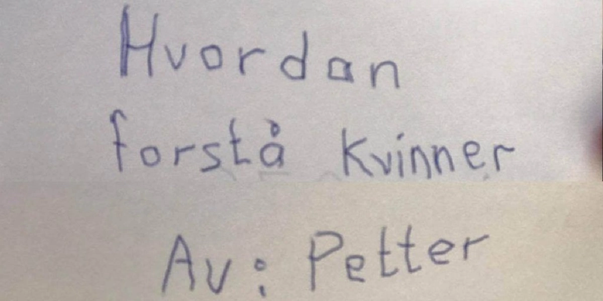 11-årig dreng skrev en bog om, hvordan man forstår kvinder: Nu griner hele internettet