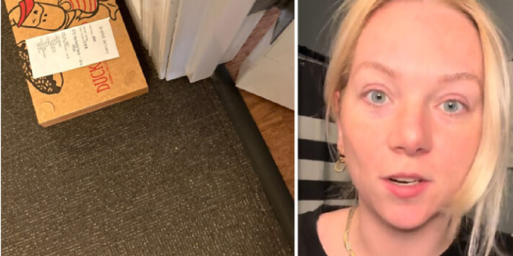 Becca bliver vildt begejstret over pakke foran sin dør: Så finder hun en seddel, der ændrer alt