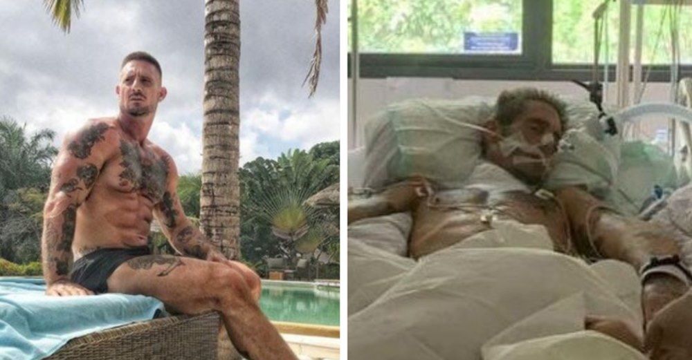 Brad var i super form, da han blev indlagt på hospitalet på Bali for 6 uger siden