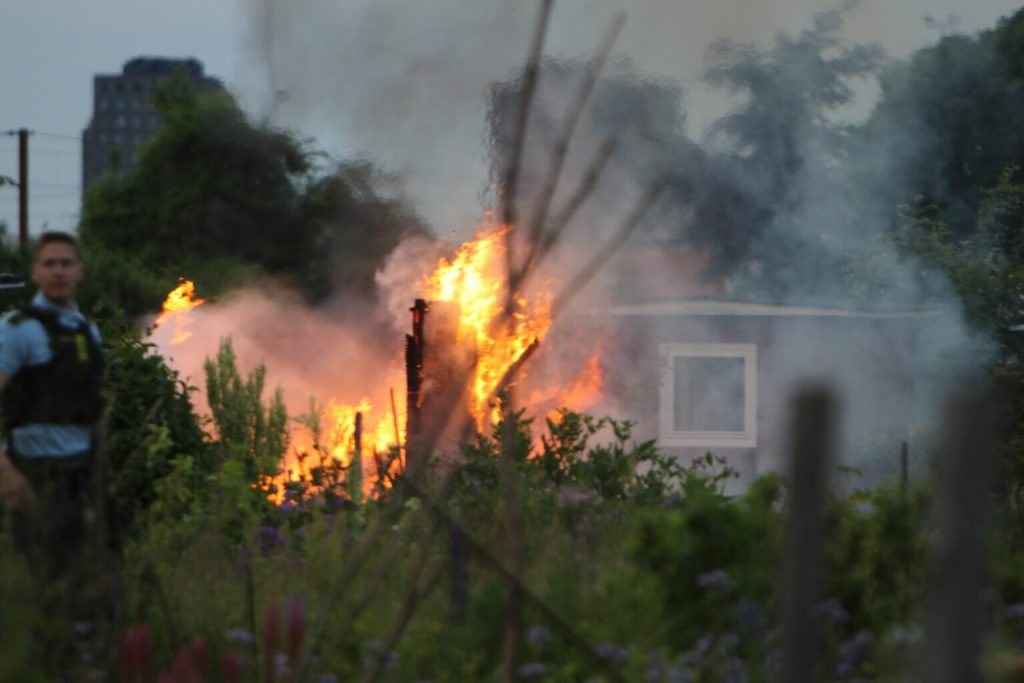 Voldsom brand i Valby