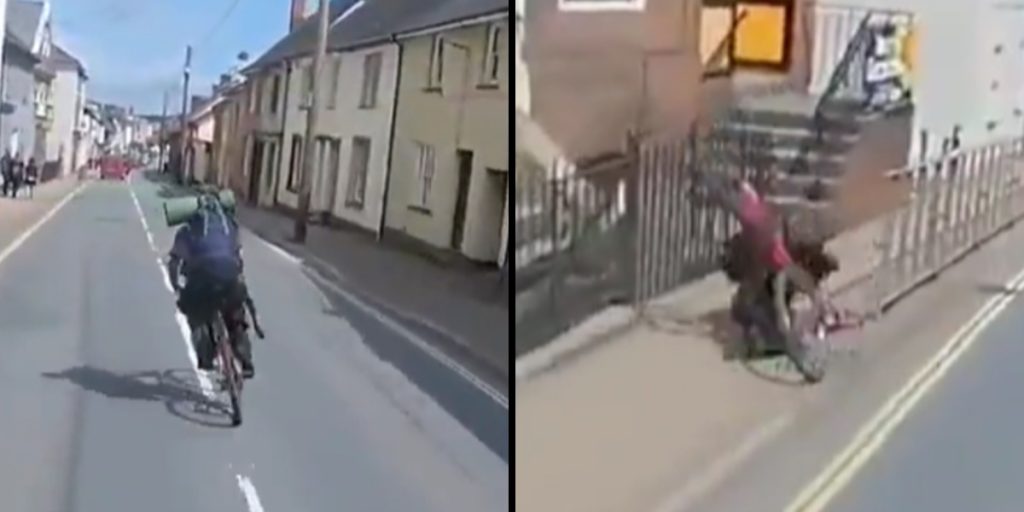 Cyklist nægter at fjerne sig fra vejbanen: Kort tid efter bliver han ramt af karma