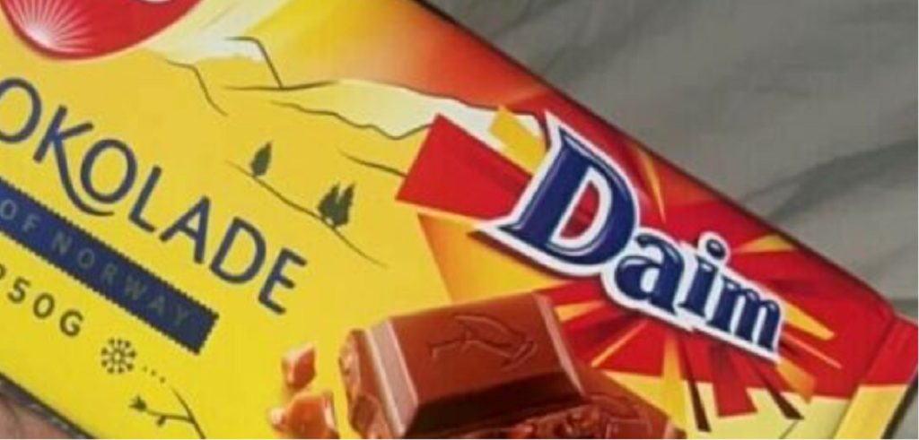 Jenny købte Daim-chokolade: Da hun spiste den, fik hun et stort chok