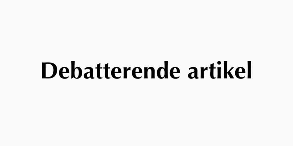 Debatterende artikel