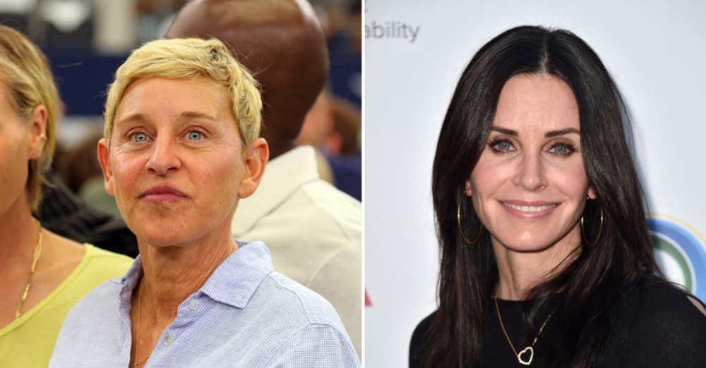 Ellen DeGeneres er flyttet ind hos sin veninde Courteney Cox fra ‘Venner’