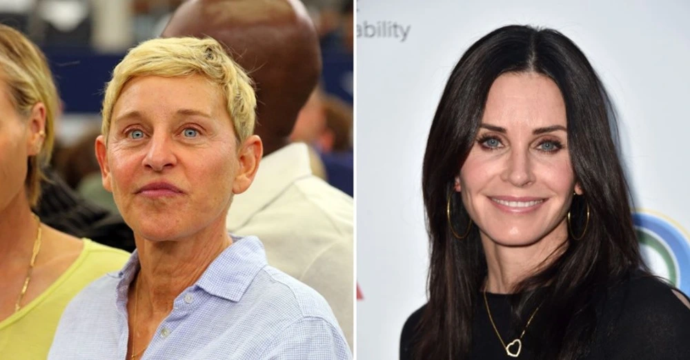 Ellen DeGeneres er flyttet ind hos sin veninde Courteney Cox fra ‘Venner’