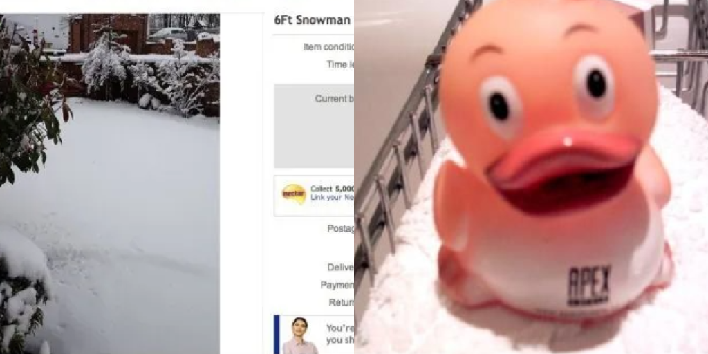 Fra en usamlet snemand, til en hjemsøgt badeand: 20 eBay-produkter, der vil få dig til at flække af grin