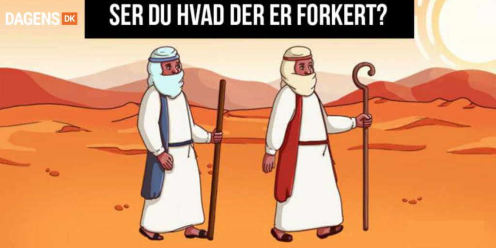 Kun de skarpeste opdager det: Kan du spotte fejlen på billedet?
