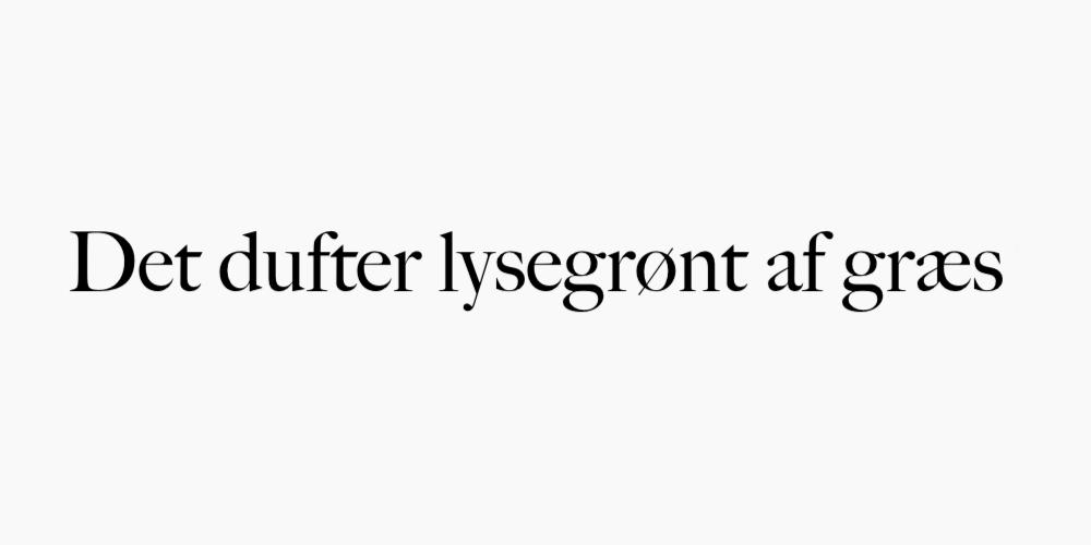 Det dufter lysegrønt af græs