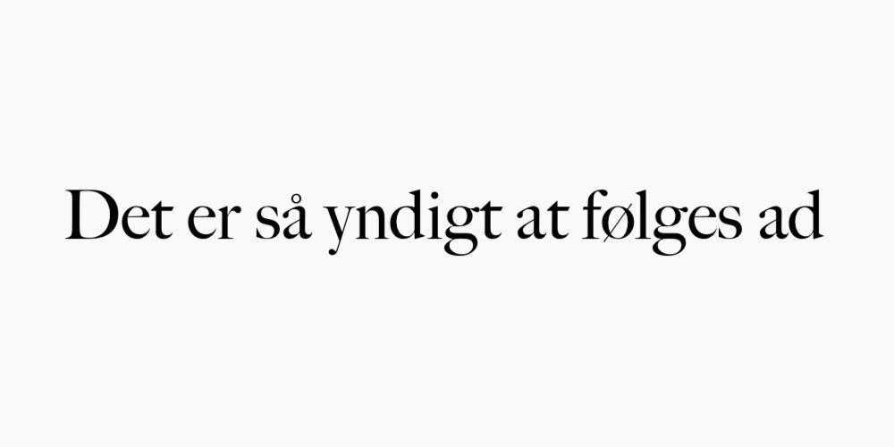 Det er så yndigt at følges ad