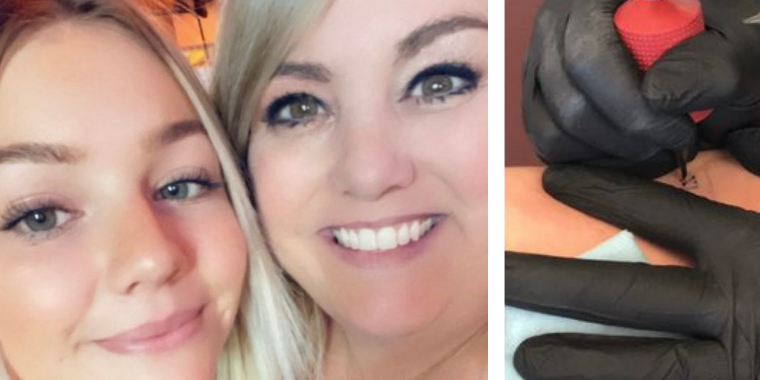 Ligeglad med folks kommentarer: Diana lader sin 15-årige datter få tatovering