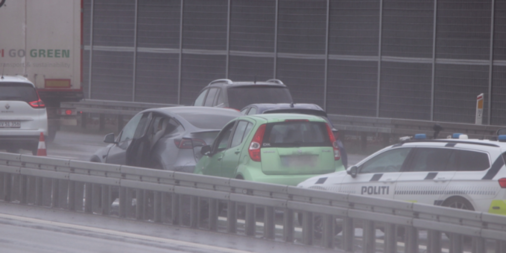 Større uheld på motorvej: Gør dig klar på trafikproblemer