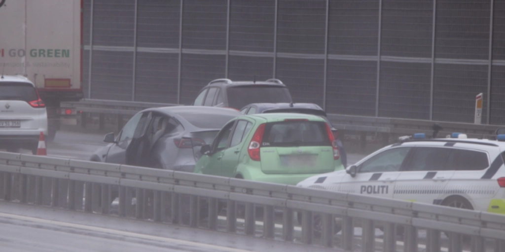 Større uheld på motorvej: Gør dig klar på trafikproblemer
