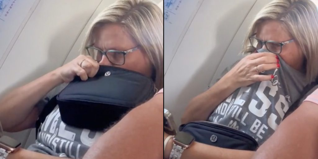 Mand filmer kvindelig flypassager: Pludselig gør hun noget helt uventet