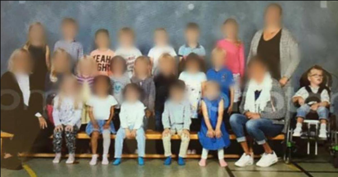 Veronica fik et stort chok, da hun så sønnens skolefoto