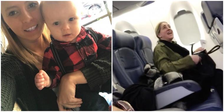 Kvinde går amok på fly, da hun skal sidde ved siden af mor og hendes søn: Men én sætning får personalet til at tage hævn