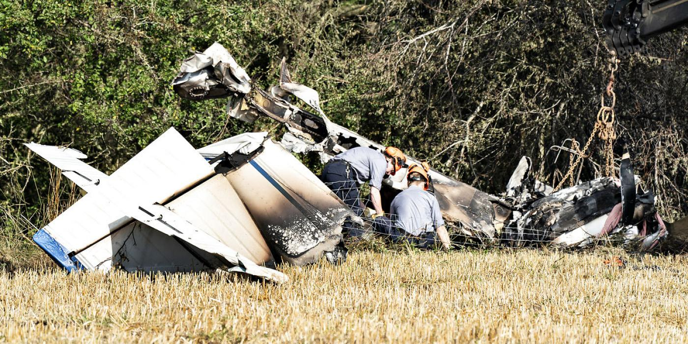 Fly styrtet i Landskrona