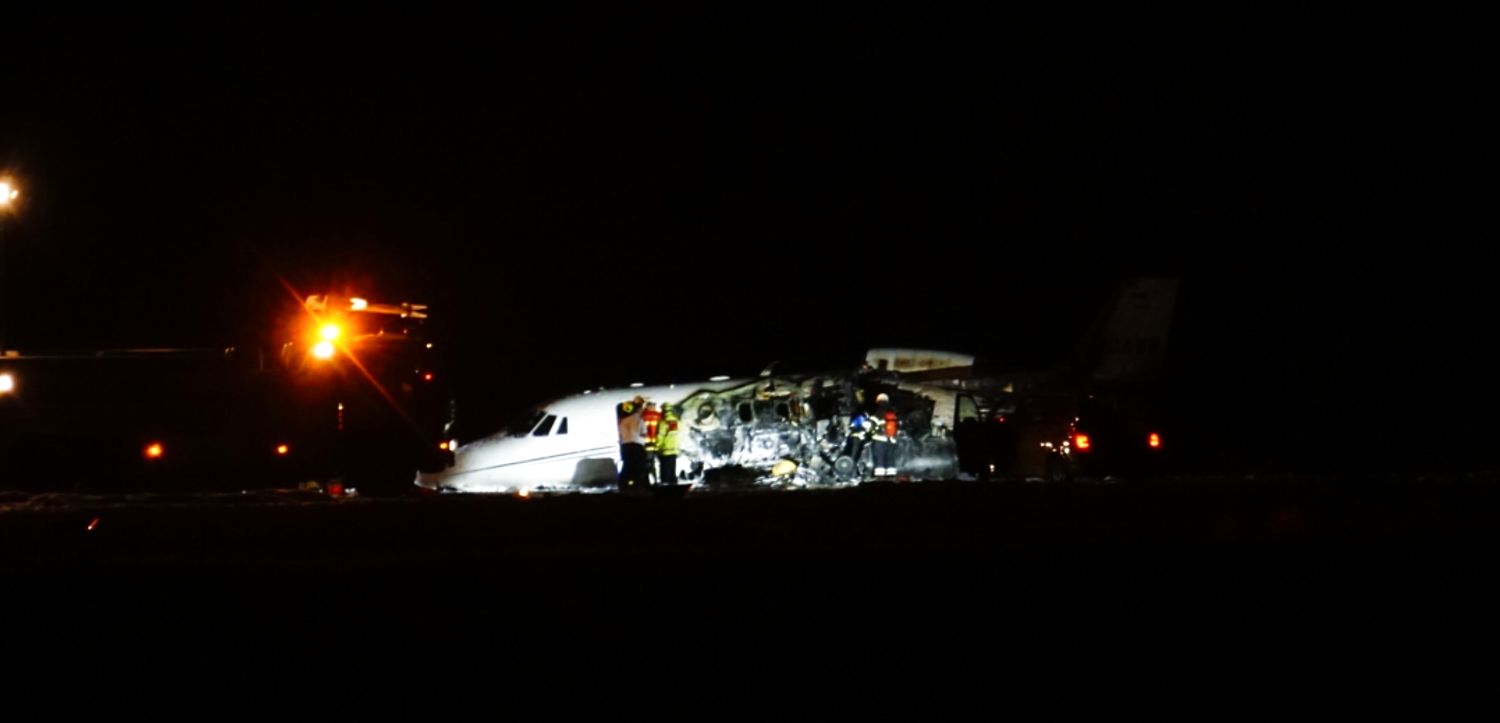 Dansk lufthavn ramt af flyulykke i nat