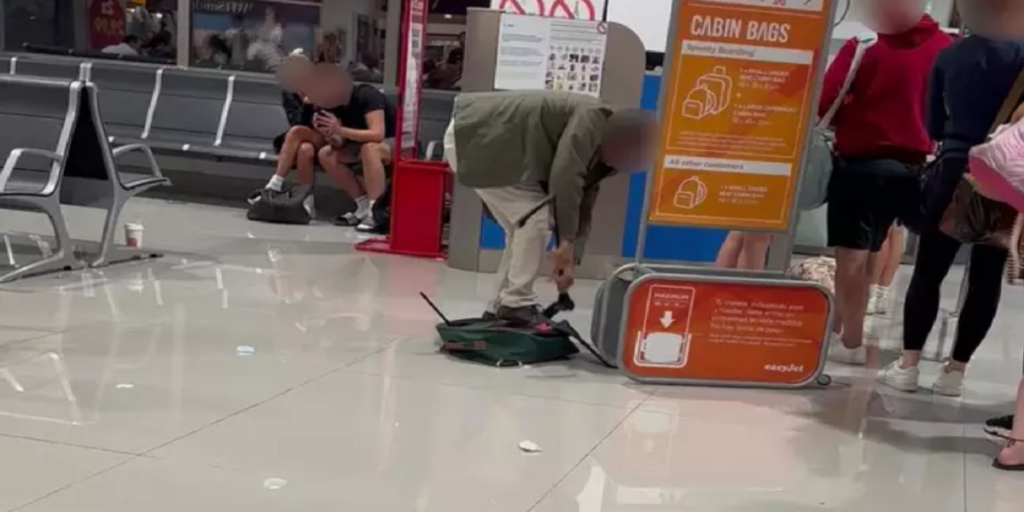 Mands kuffert passede ikke til flyselskabets krav: Du gætter aldrig hvad han så gjorde