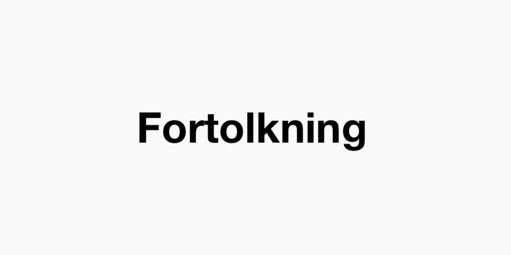 Fortolkning