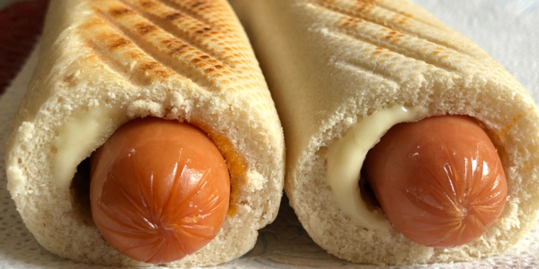 Lusket butikstyv lavede hotdog-finte