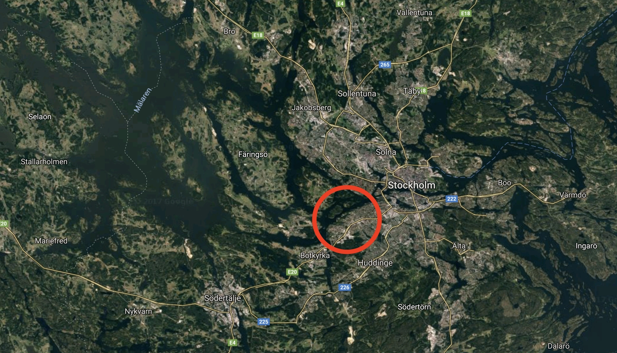 LIGE NU: Eksplosion rammer metro syd for Stockholm