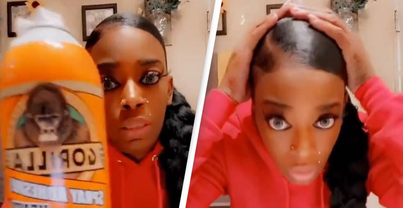 Brugte superlim som hårspray