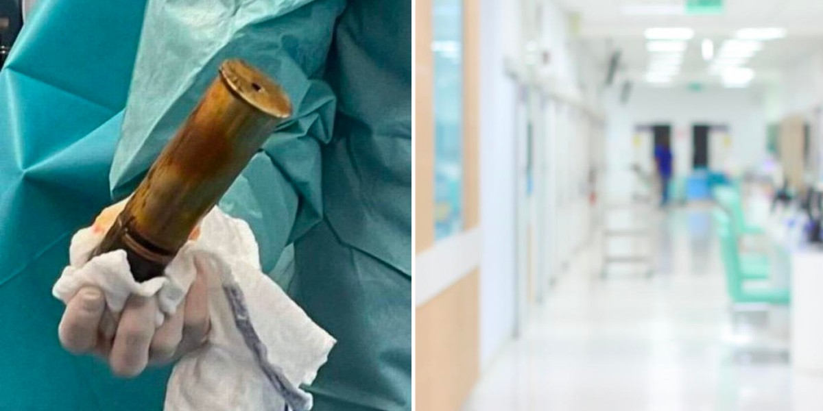 Hospital måtte evakueres: 88-årig mand blev indlagt med farlig genstand bagi