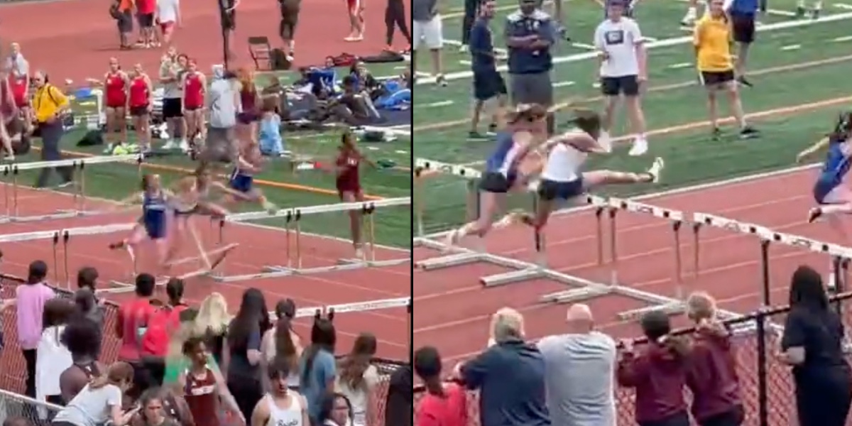 Snubler ved den anden hæk: Så gør hun det umulige