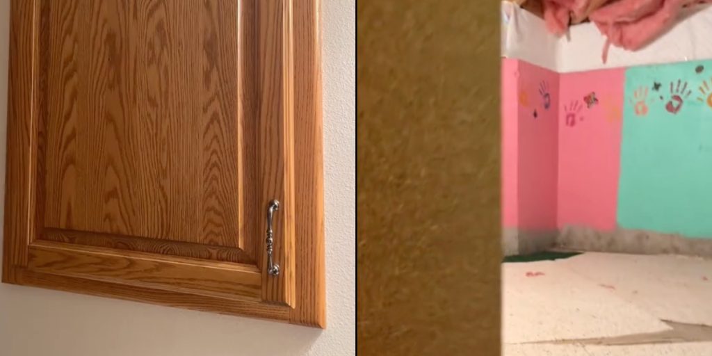 Kvinde finder hemmelig dør i skab i sit hus: Hvad der gemmer sig bag døren, giver hende myrekryb